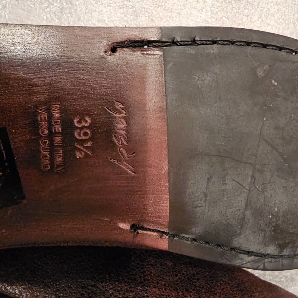 Marsèll Nubuck Distressed Accents Loafers Ballet Flats Sz 9.5 | IT 39.5 (NWOT) - Picture 7 of 9